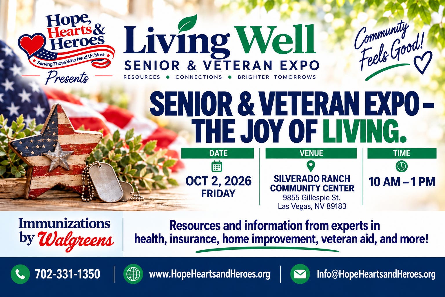 Senior & Veteran Expo: The Joy of Living 