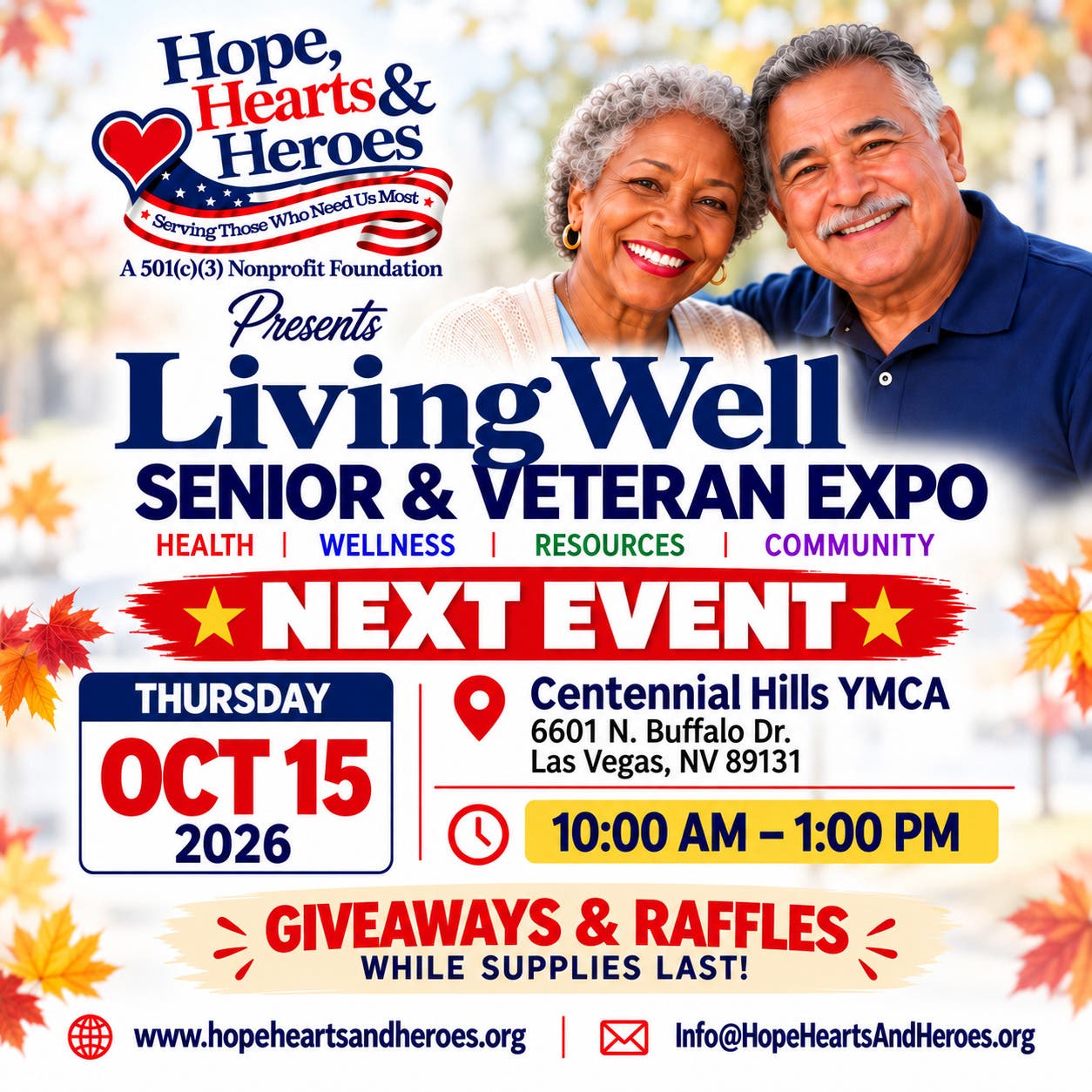 Hope, Hearts & Heroes presents the LivingWell Senior & Veteran Expo 