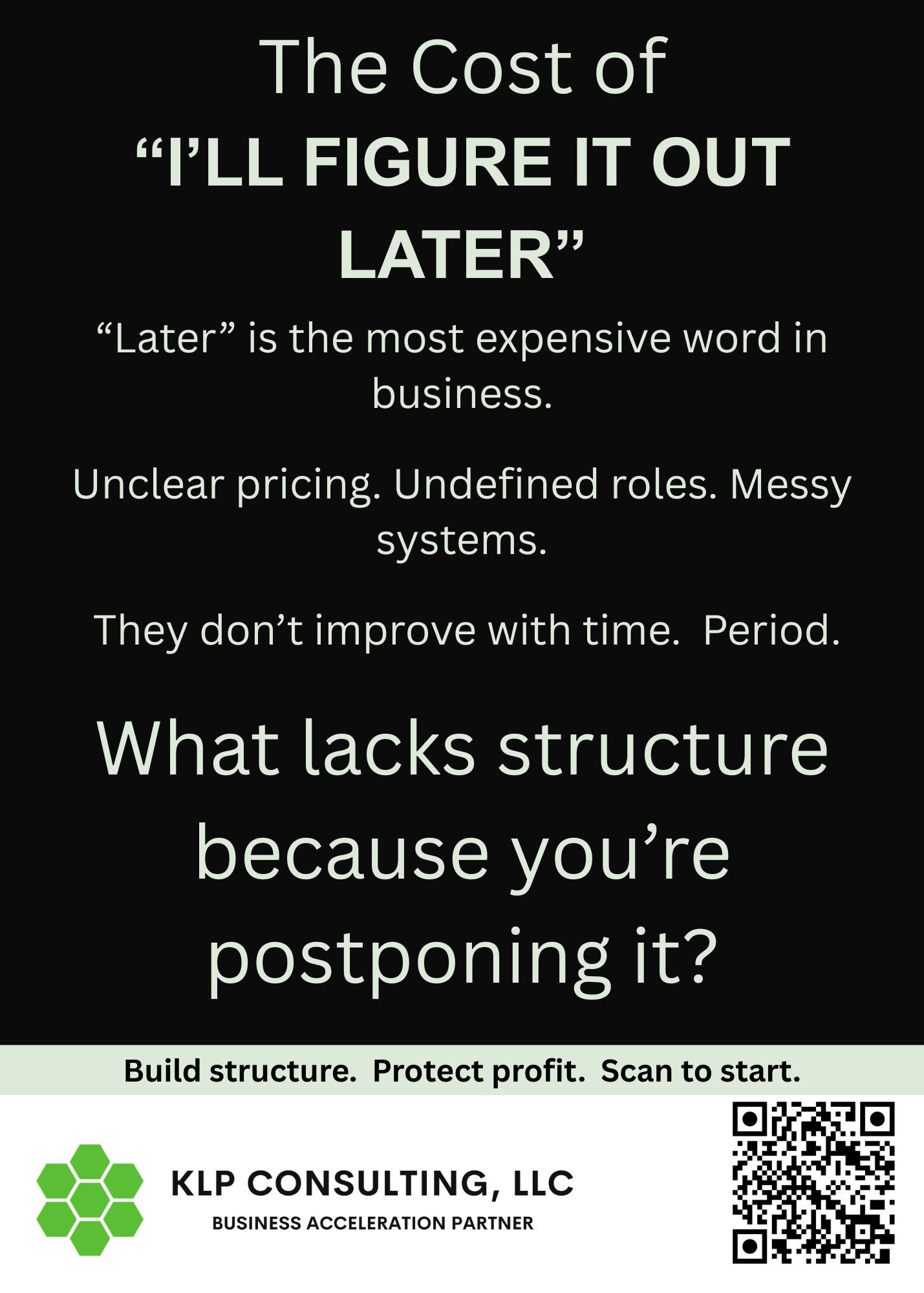 Make 'later' be TODAY!