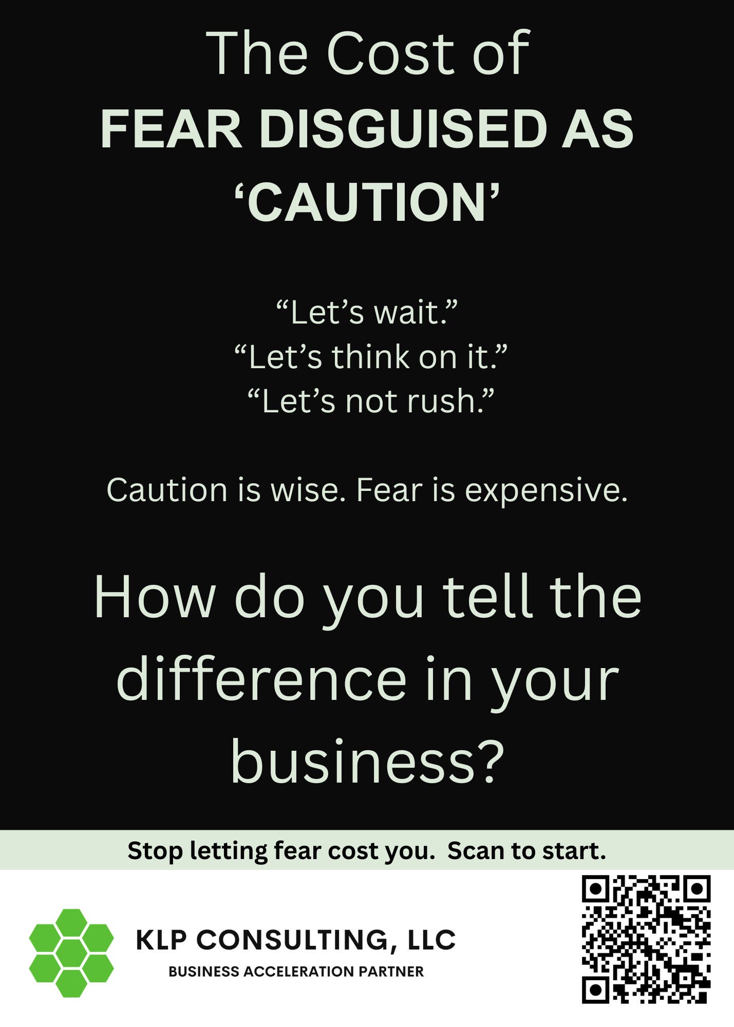 Fear vs. Caution