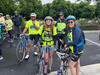 Riders in wait for guided tour.