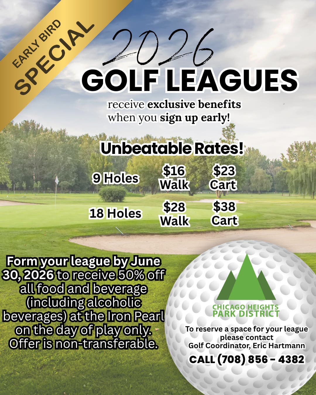 Register your golf league today!