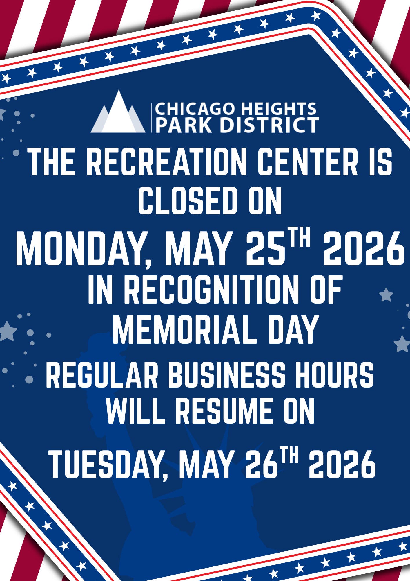 Memorial Day Closure