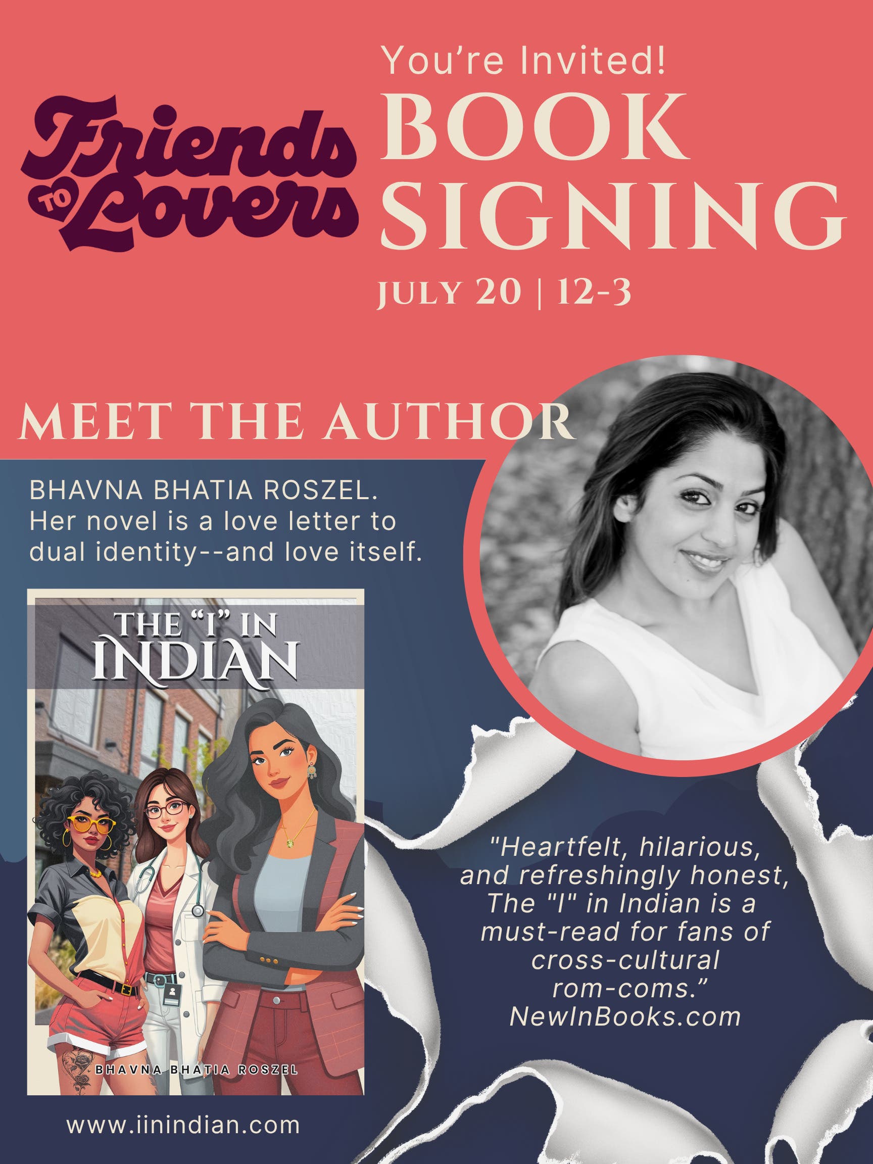 Book Reading & Signing with Local Author Bhavna Bhatia Roszel