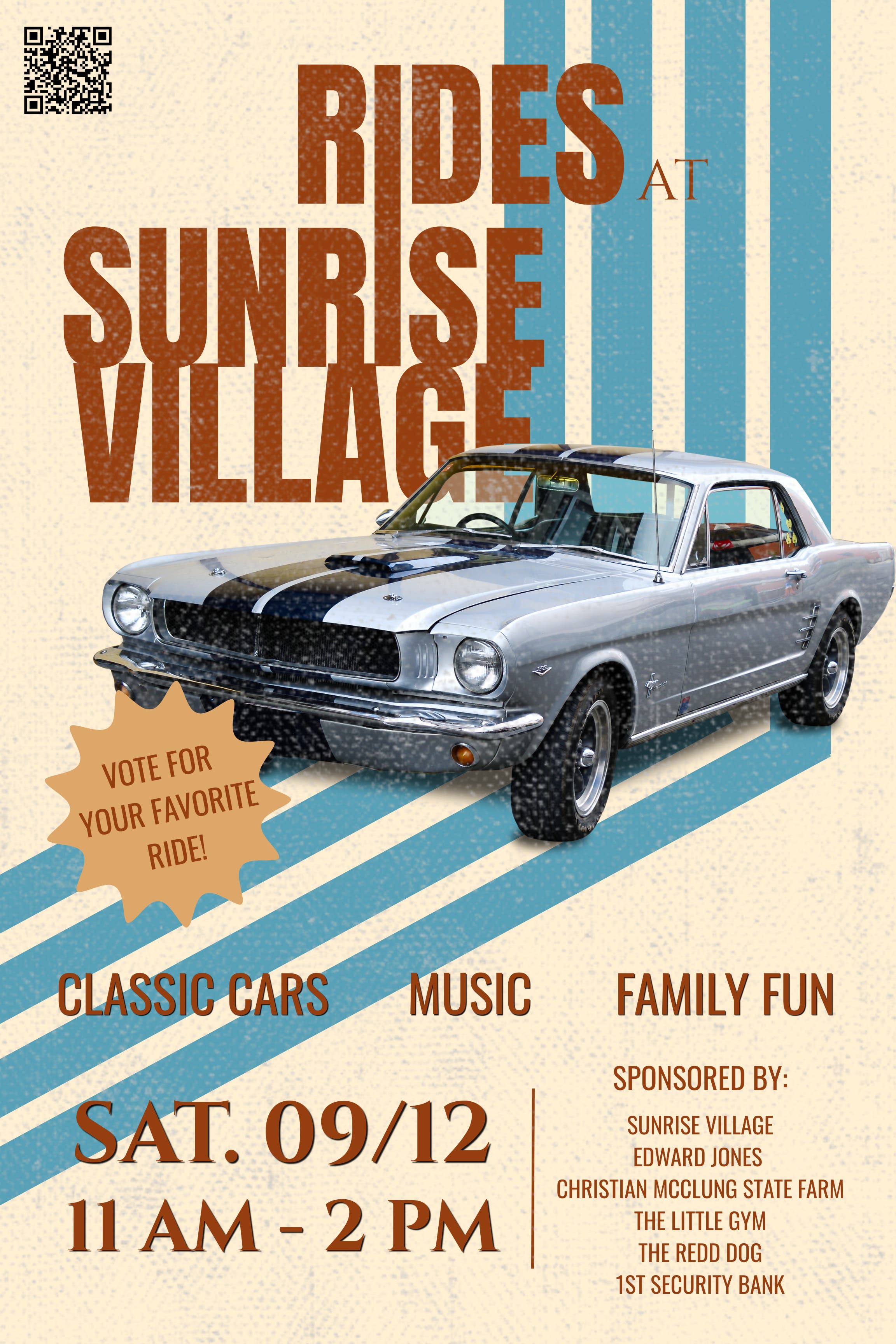 RIDES at Sunrise Village FREE Car Show