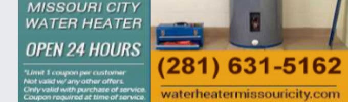 Missouri City Water Heater Repair