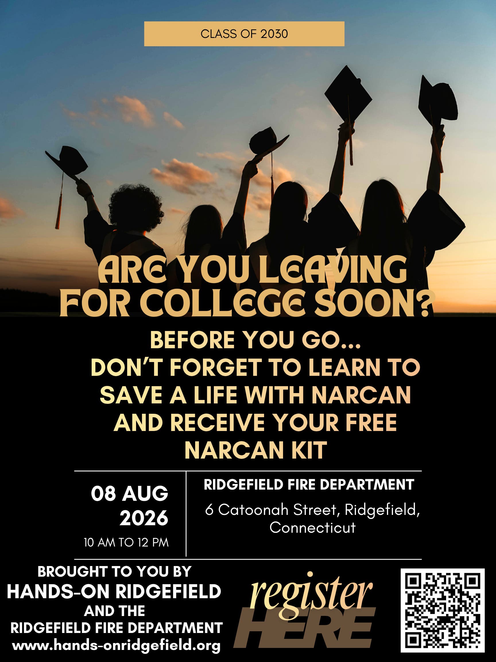 Hands-On Ridgefield Invites Students Leaving for College to Learn When and How to Administer Narcan