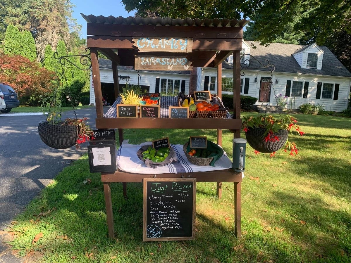 Marlborough farmstand raises money for charity. 