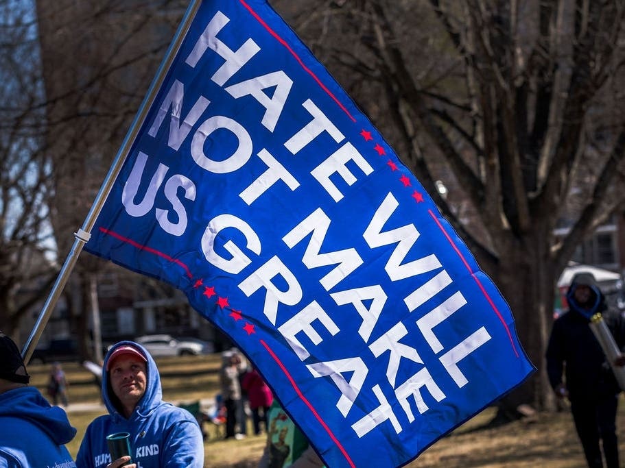 Organizers said more than 2,500 people gathered at Institute Park in Worcester for a "No Kings" protest on Saturday.