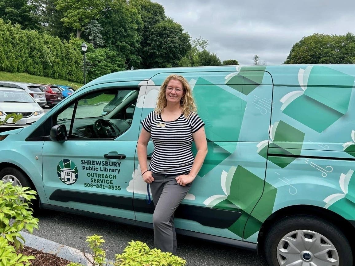 Through its Outreach Service, the Shrewsbury Public Library delivers materials including books, magazines, audiobooks, CDs, DVDs and movies to residents across town.