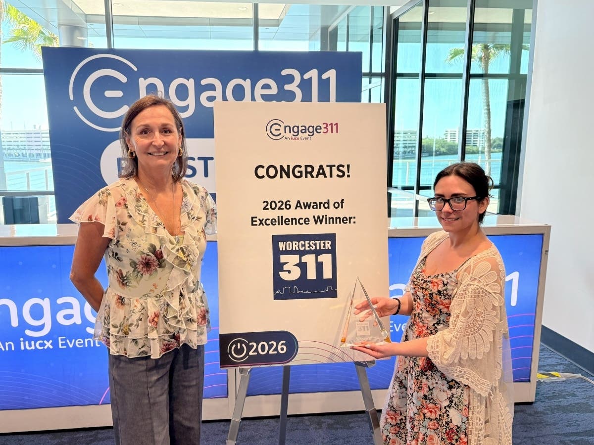 The City of Worcester 311 Customer Service Center is being recognized nationally after receiving the 2026 Award of Excellence at the IUCX ENGAGE311 conference, which honors its commitment to accessibility, teamwork, and enhanced customer engagement.