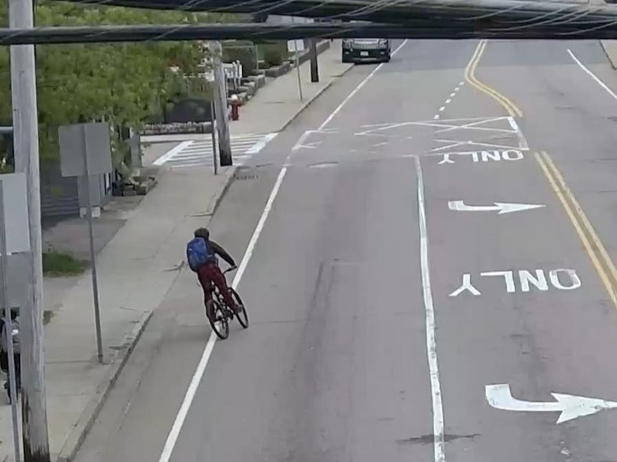 A juvenile riding a bicycle was injured Wednesday evening after being struck by a vehicle on East Main Street, according to police.