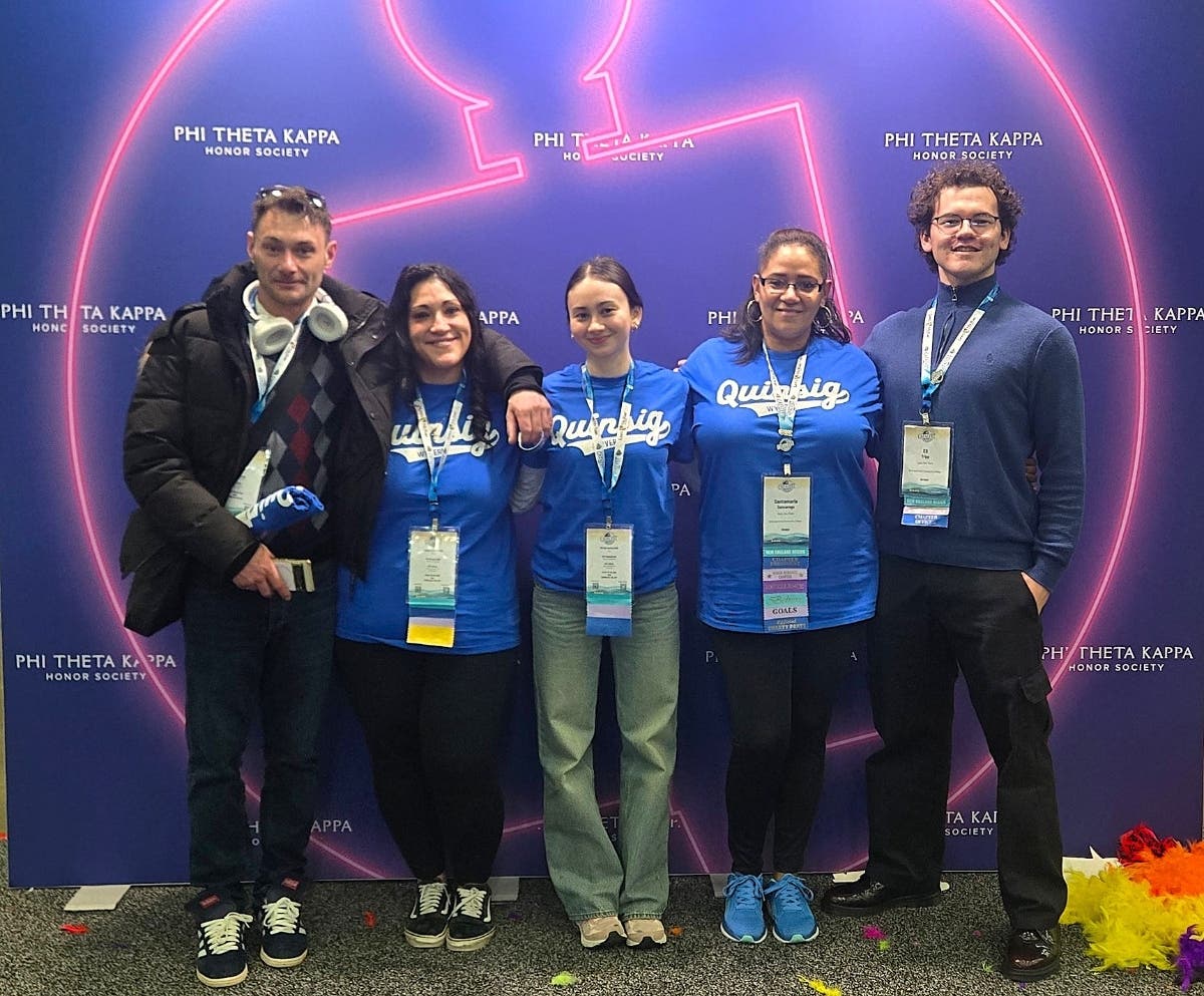 QCC’s Alpha Zeta Theta chapter of the Phi Theta Kappa Honor Society was named a Top 100 Chapter by the Phi Theta Kappa Honor Society, placing it in the top 10 percent of nearly 1,250 active chapters globally.