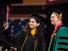 Clark University’s Class of 2026 was celebrated in two commencement ceremonies on Monday as undergraduate and graduate students received their degrees.