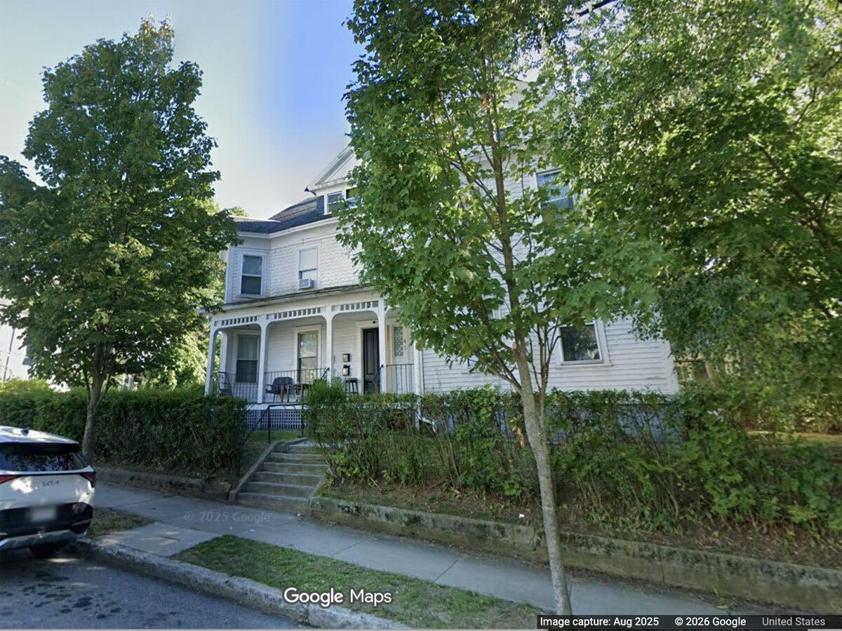 Four residents and a firefighter were taken to local hospitals after a fire was reported shortly before 11 p.m. at 41 May St., a rooming house in Worcester, according to the Worcester Police Department.