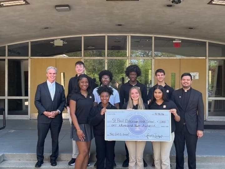 Saint Paul Diocesan Junior-Senior High School received a $1,200 Ending the Negligence of Drunk Driving grant from the DA’s office, DA Joseph D. Early shared in a social media post on Tuesday.