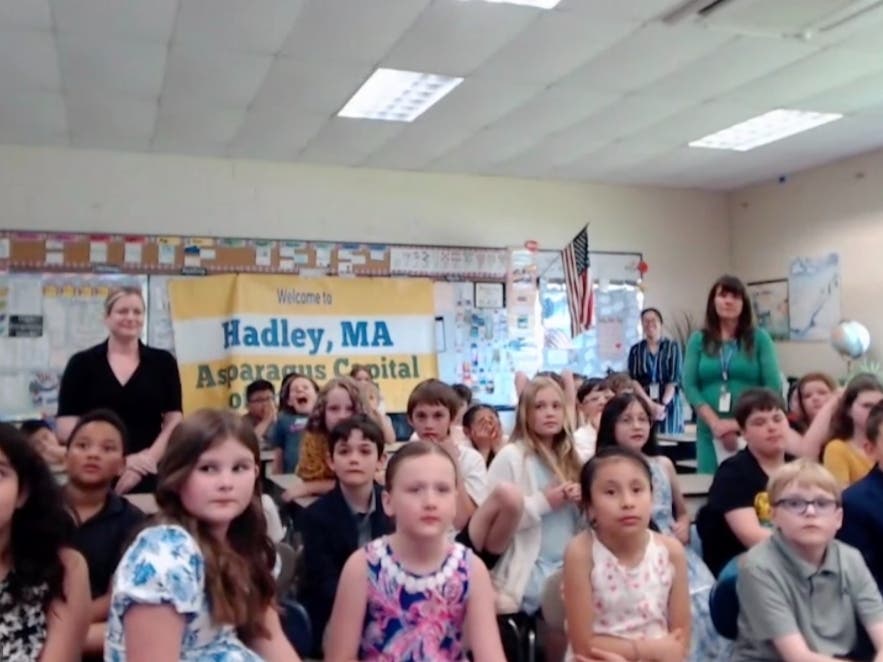 Students from a Massachusetts elementary school brought their case for asparagus to the state legislature last Wednesday as part of a school effort tying local agriculture to civic engagement.