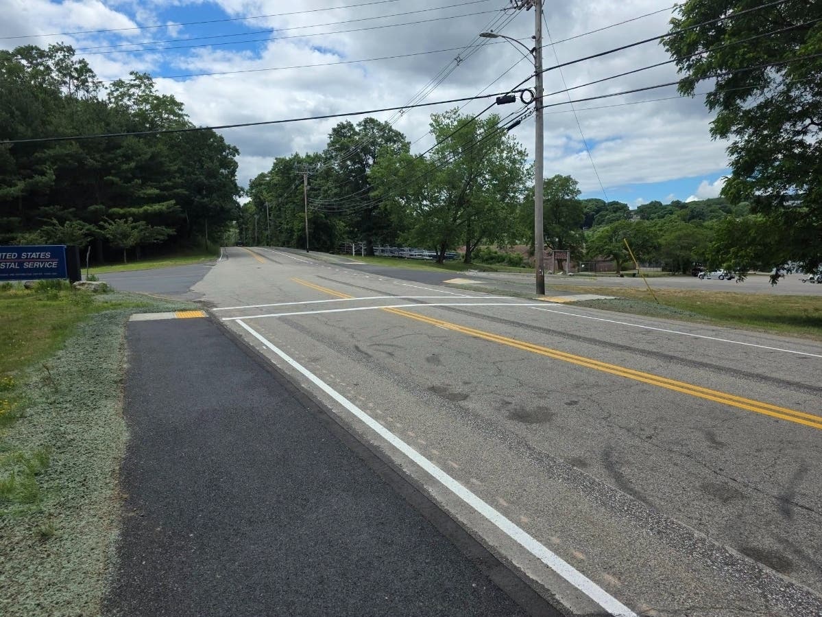 The North Quinsigamond Avenue Complete Streets Project was finished this week, adding 3,500 linear feet of sidewalk, a 1-mile bike lane, 10 wheelchair ramp replacements and two new crosswalks along the north-south route, the town announced on Tuesday.