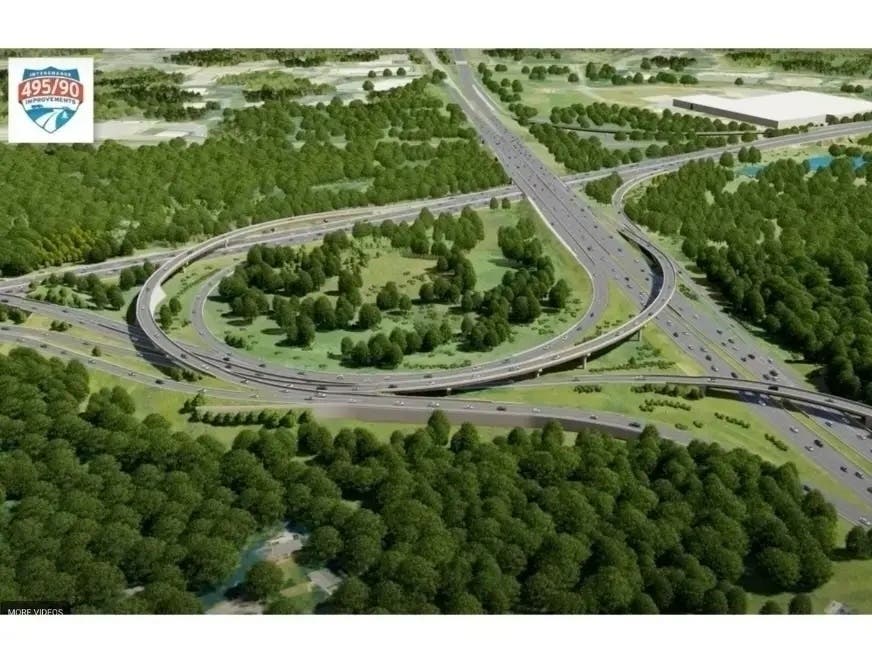 The new I-90 eastbound on-ramp from I-495 southbound, Exit 58, is scheduled to open Thursday, July 9, according to MassDOT.