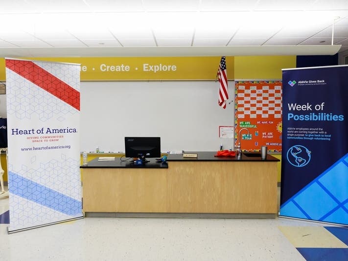 AbbVie and the Heart of America Foundation donated the new lab and completed improvements at Norrback Avenue School on Wednesday, as part of AbbVie’s Week of Possibilities annual outreach event, according to Worcester Public Schools.