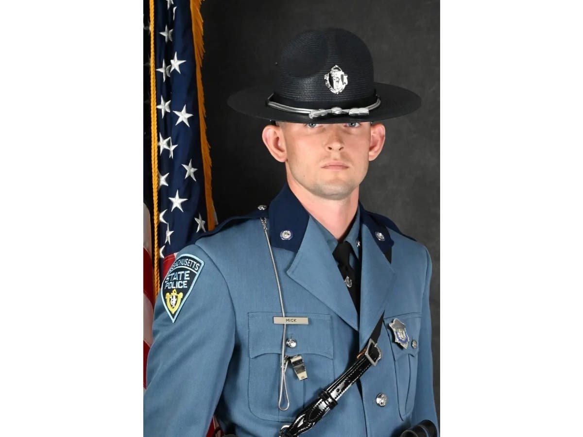 Trooper Jacob Mick, 31, died from injuries he suffered in an off-duty motorcycle crash in Grafton, state police announced.