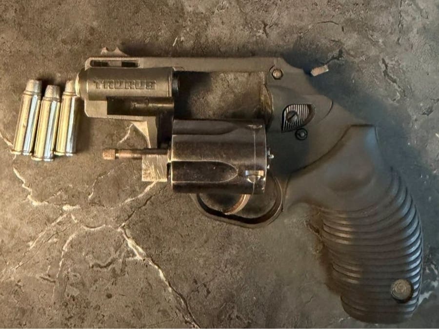 Christopher Desrosiers, 20, of Worcester, was accused of brandishing a firearm during the dispute before boarding a WRTA bus, where police later located him and recovered a loaded revolver, according to the Auburn Police Department.