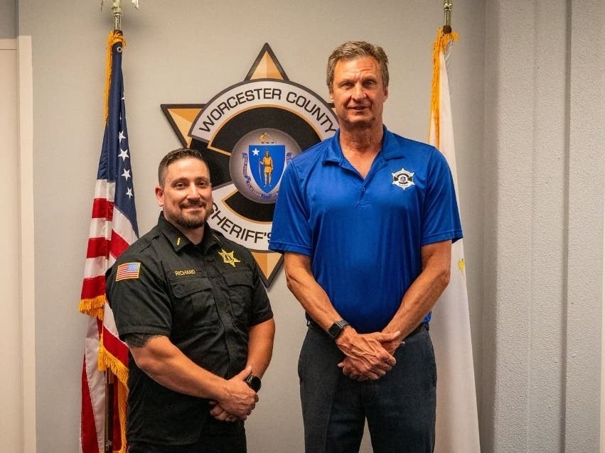 Adam Richard has been promoted from lieutenant to captain at the Worcester County Sheriff's Office, Sheriff Lew Evangelidis announced.