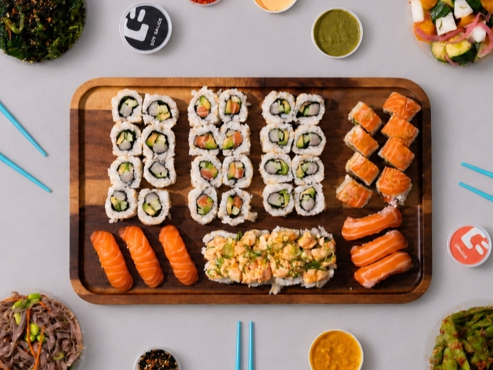 Happy Rice will open its first location at 53 Boston Wharf Road, offering classic and deluxe rolls, nigiri, sashimi, shareable sides and curated “Benefit Boxes” developed with input from nutritionists, according to the company.