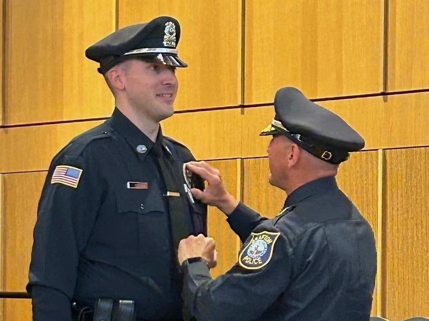 Grafton Police Department Officer Tanner Crue graduated Friday from the 22-week 6th Municipal Police Training Committee Holyoke Recruit Officer Course.