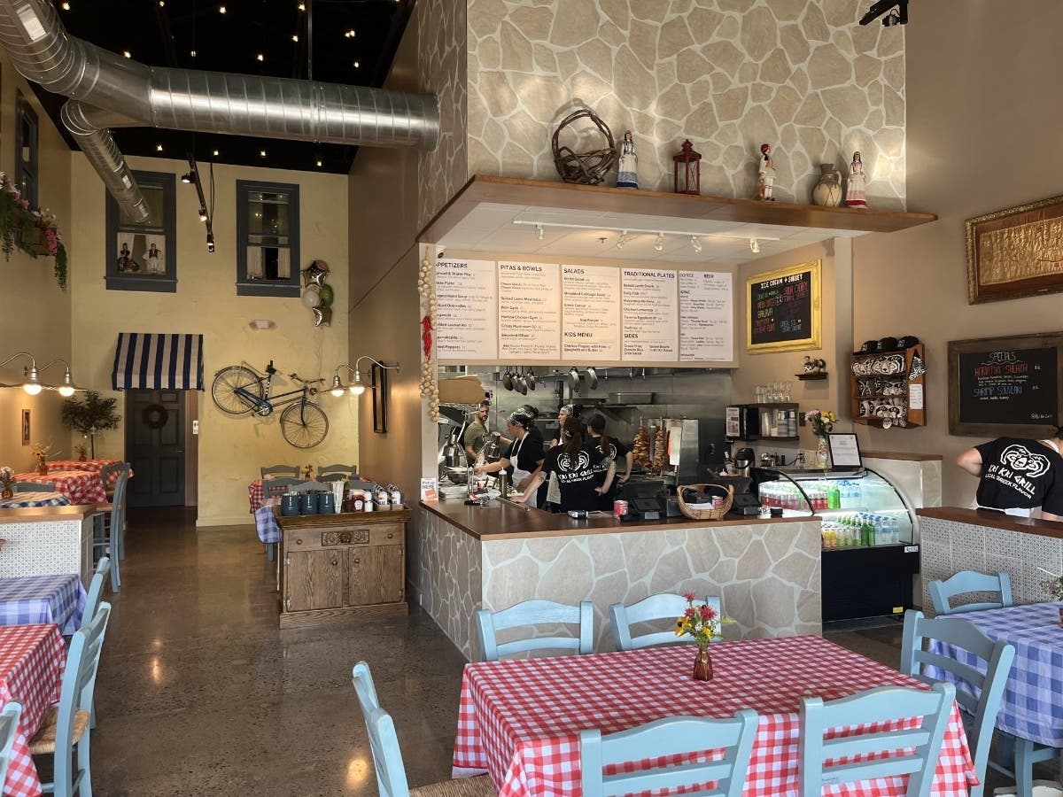 Kri Kri Grill opened on Friday at 18 Boston Rd. as a family-owned, 36-seat counter-service restaurant serving made-to-order Greek food for dine-in, takeout and delivery.