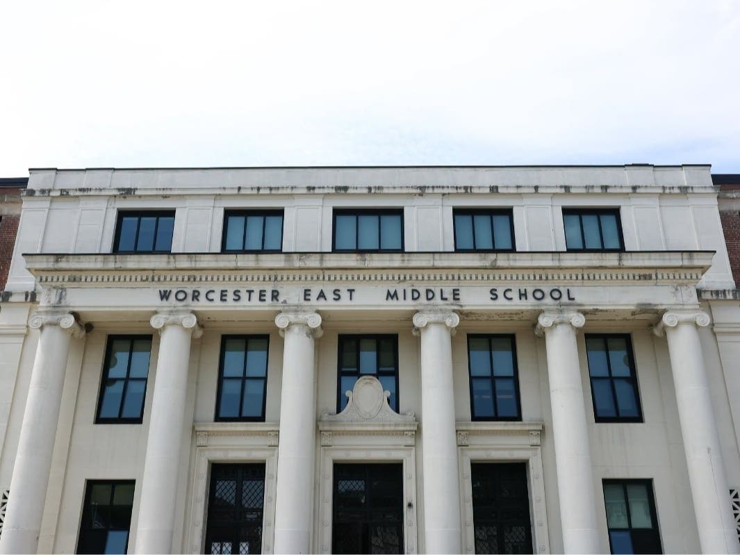A major project replaced 375 windows at Worcester East Middle School.