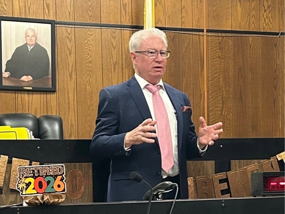 Milford District Court Clerk-Magistrate Thomas Carrigan was honored upon his retirement after 28 years of service.