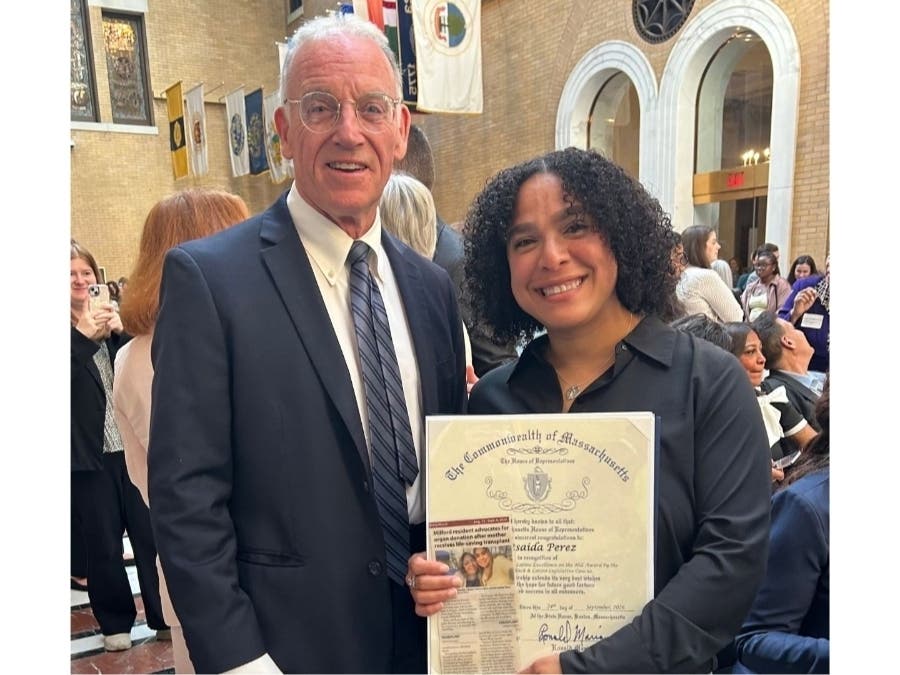 Betsaida “Betsy” Perez of Milford received a 2026 Latino Excellence on the Hill Award during a ceremony last month at the Massachusetts State House.