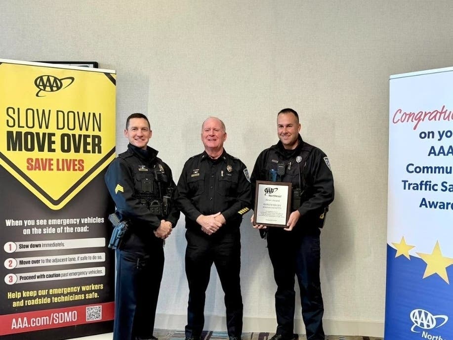 The Shrewsbury Police Departmentearned a AAA Silver Traffic Safety Award for its traffic enforcement, public education and community engagement work, police announced Tuesday.