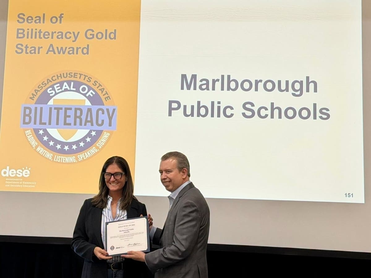 Marlborough Public Schools has received the Massachusetts Seal of Biliteracy Gold Star Award, the school district announced on Tuesday.