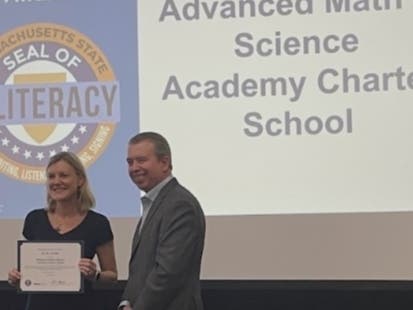 Advanced Math and Science Academy Charter School at 201 Forest St. has been named a Star Awardee for the Massachusetts State Seal of Biliteracy