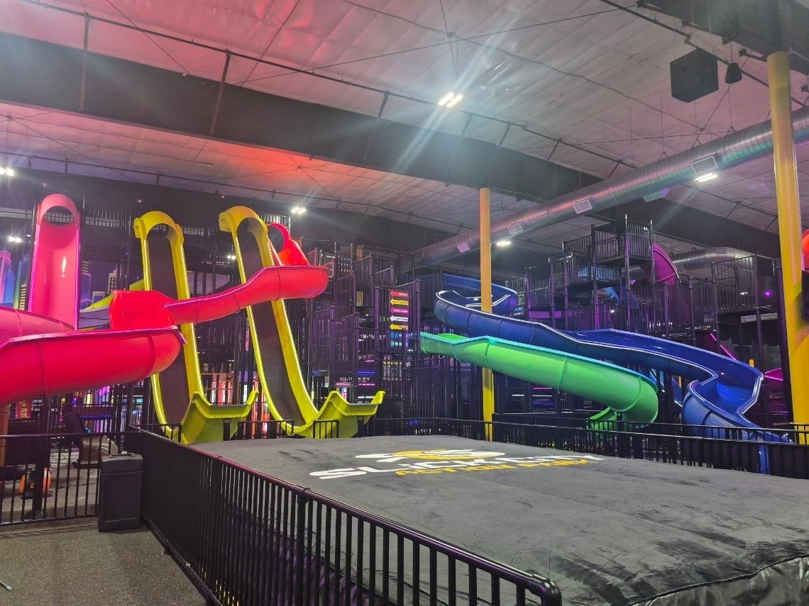 Slick City Action Park, a 35,000-square-foot park, opened at 31 Beaver St. on Oct. 10. It features 15 slides, along with an arcade, air courts and play areas for younger children.