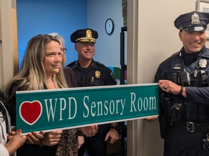 A new sensory room funded by the Worcester Police Department is now available to families at the Autism Resource Center.