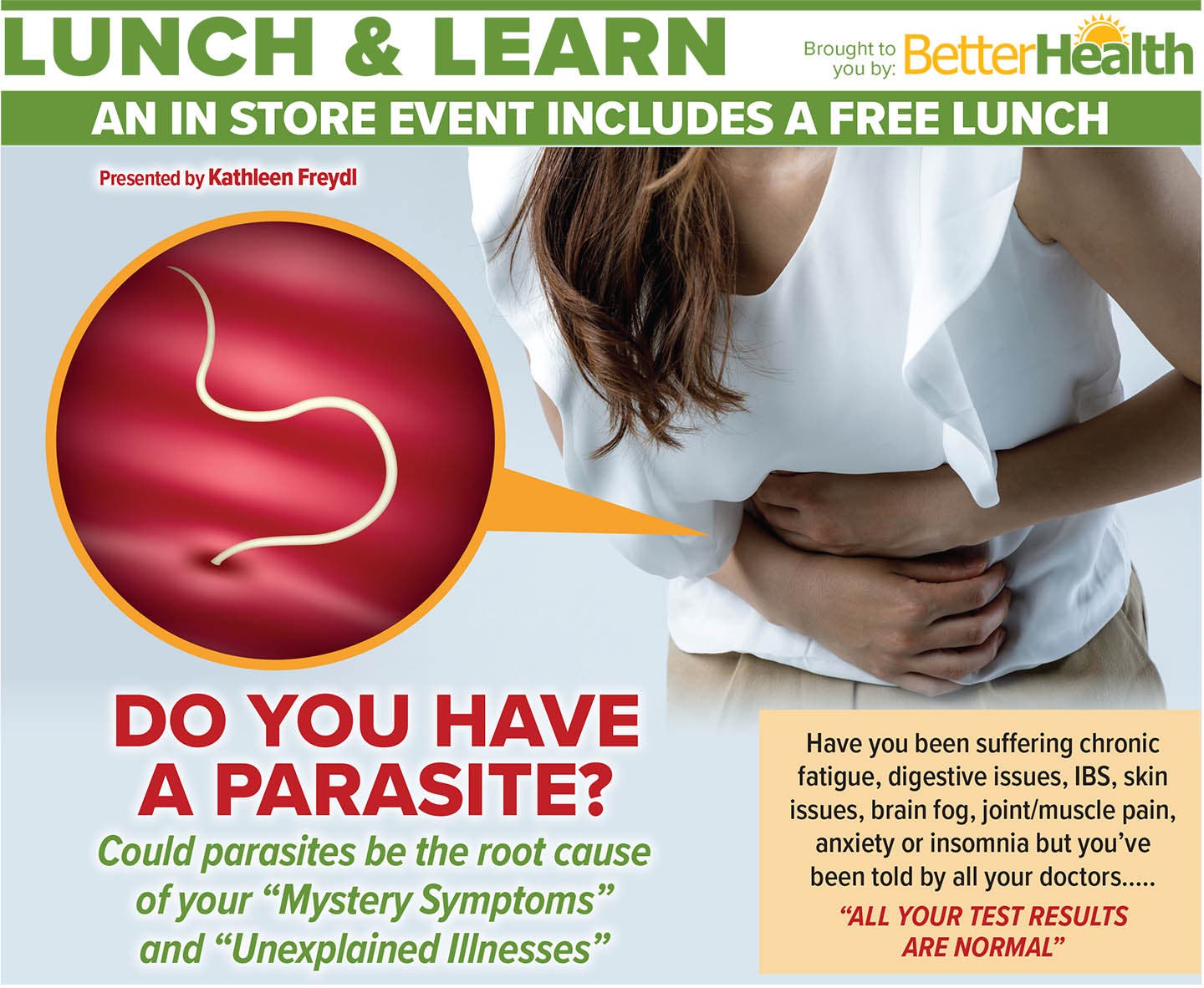 Do You Have a Parasite? AUG 27