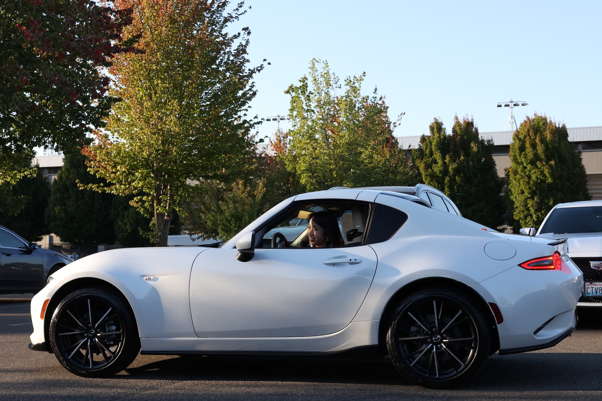 Suburban Mazda of Farmington Hills test drive fundraiser at Farmington High School