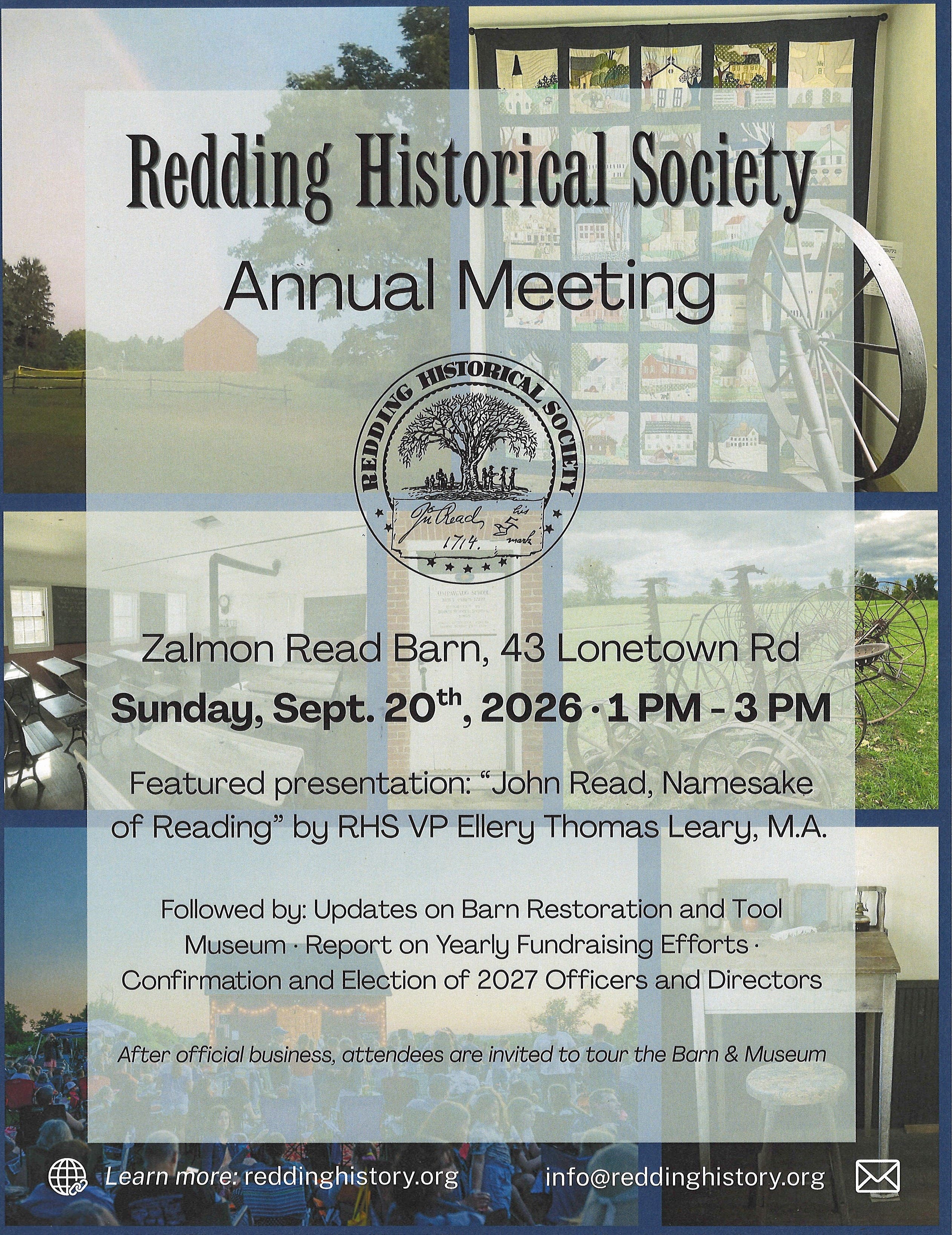Redding Historical Society Annual Meeting
