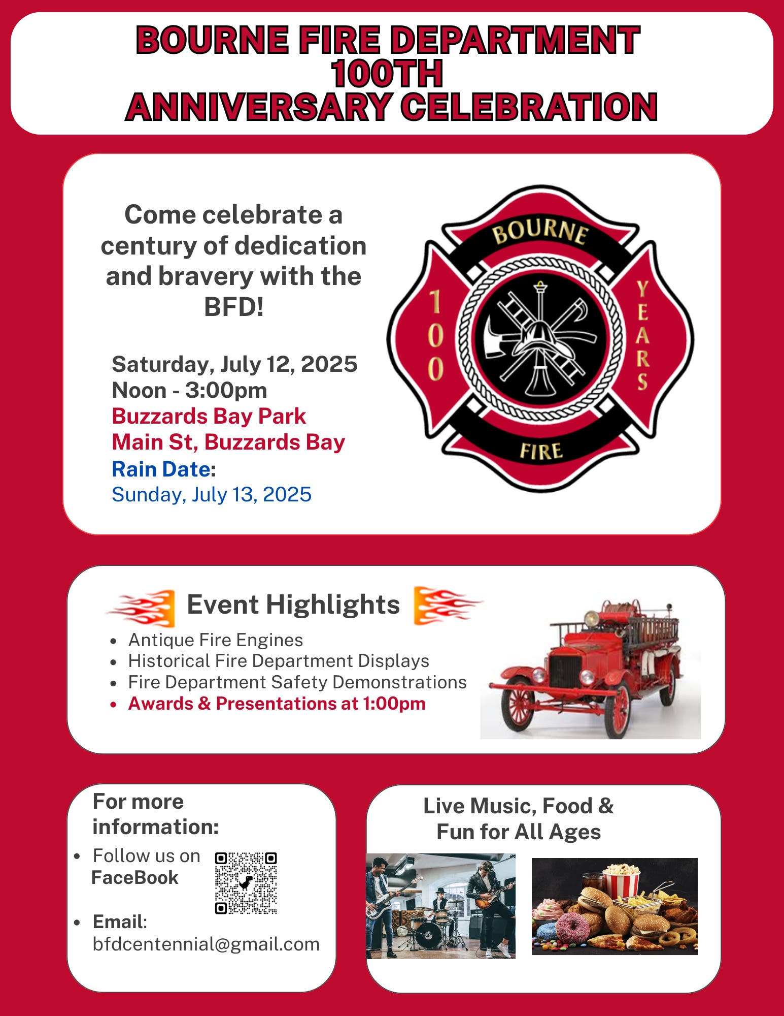 Bourne Fire Department Centennial Celebration