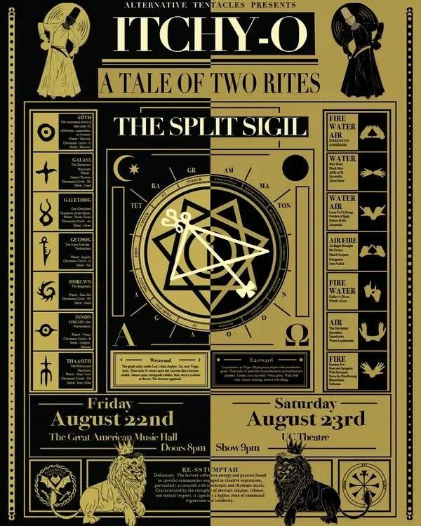 The Split Sigil: Itchy-O | San Francisco ~ Berkeley