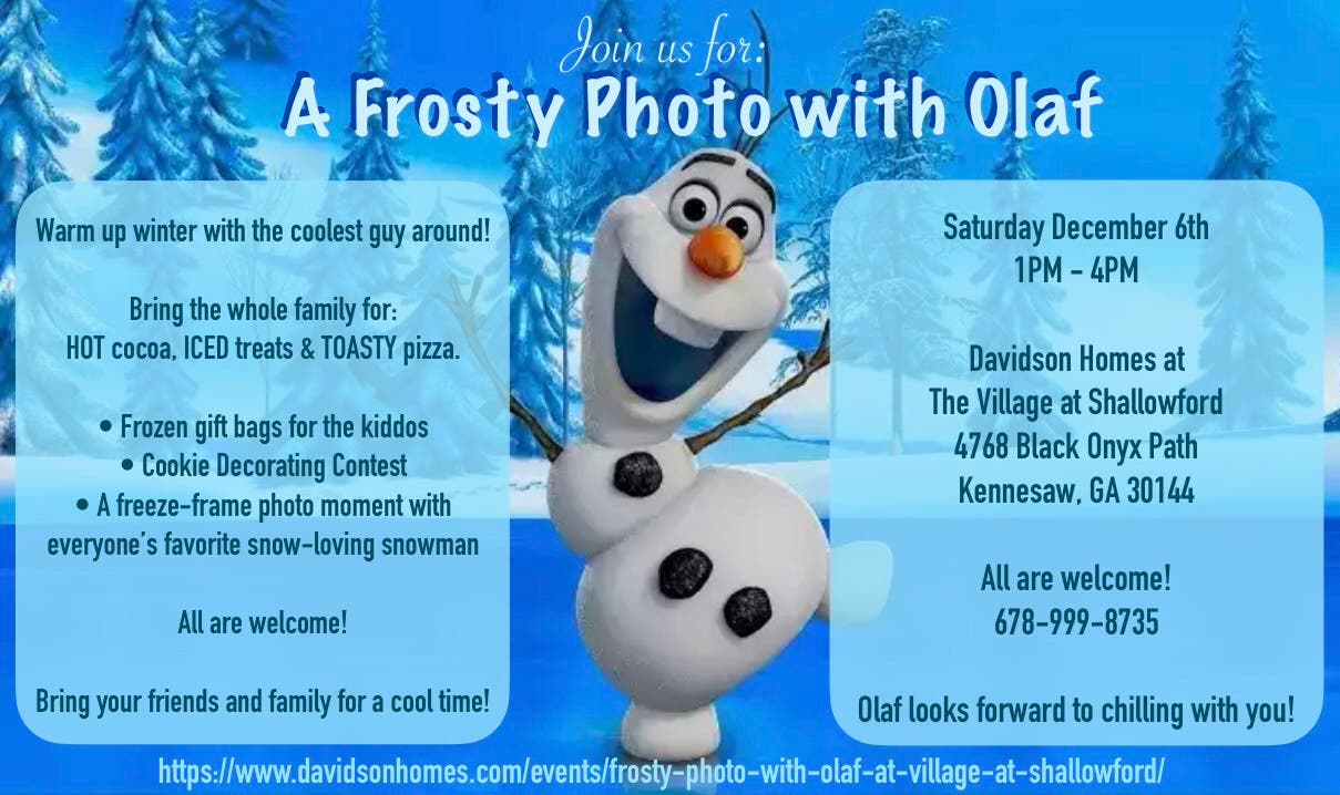 Frosty Photo with Olaf