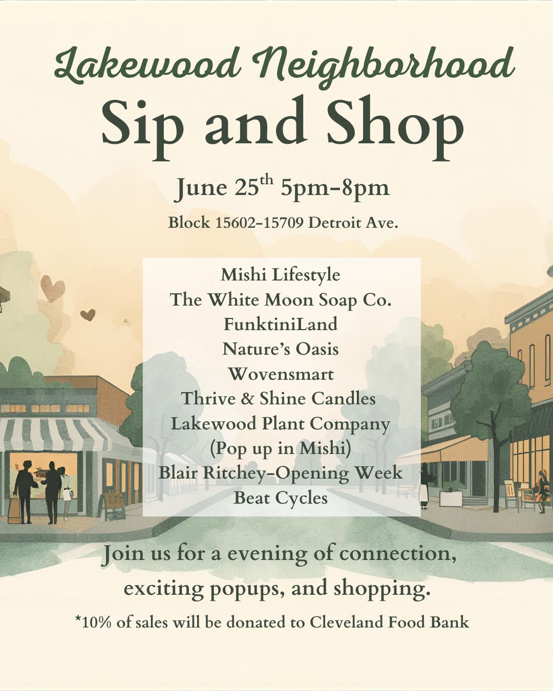 Lakewood Neighborhood Sip And Shop