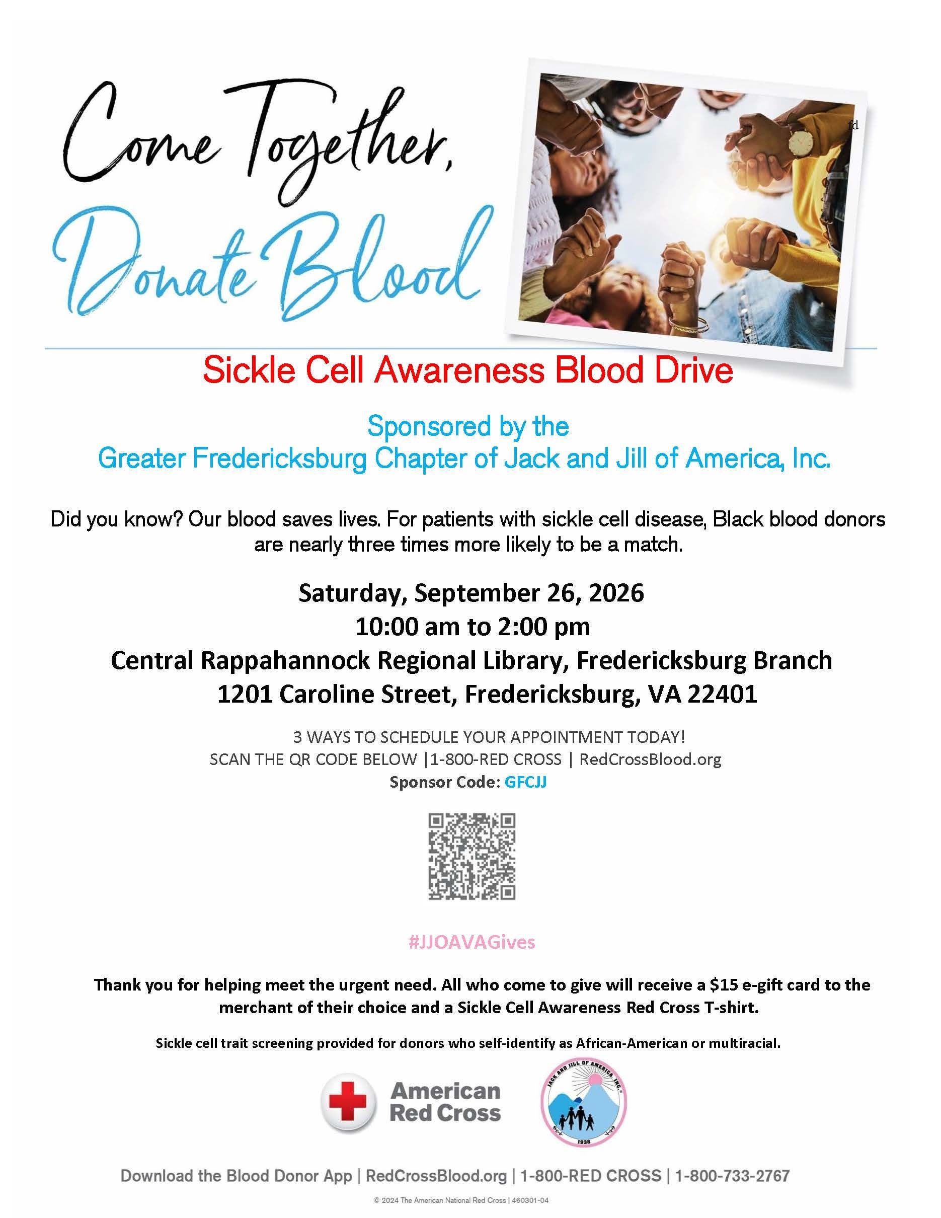 Sickle Cell Awareness Blood Drive