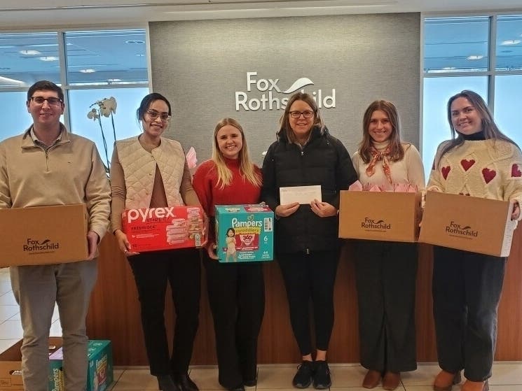 Fox Rothschild’s Exton office donated essentials to local families served by the Domestic Violence Center of Chester County. This effort aligns with Generation Fox, which empowers youth across the country.