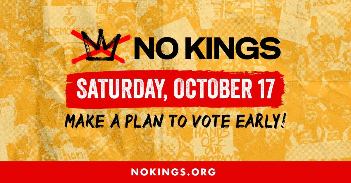 Indivisible of Franconia "No Kings: Vote Early" Rally Oct. 17
