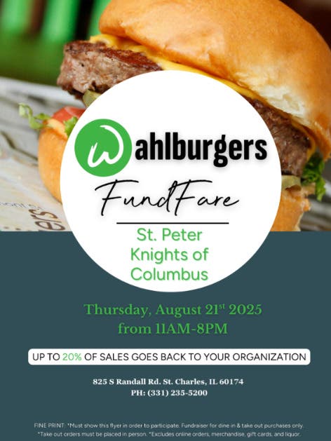 Knights of Columbus Wahlburgers Fundraiser For Intellectual Disabilities