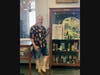 Curator Greg Fasolino and his exhibit “Intriguing Idols & Enchanting Exotica: The Age of Tiki in Postwar America” at Huntington Public Library.